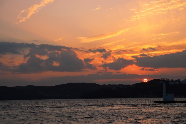 Sunset from along the coast of Ushimado